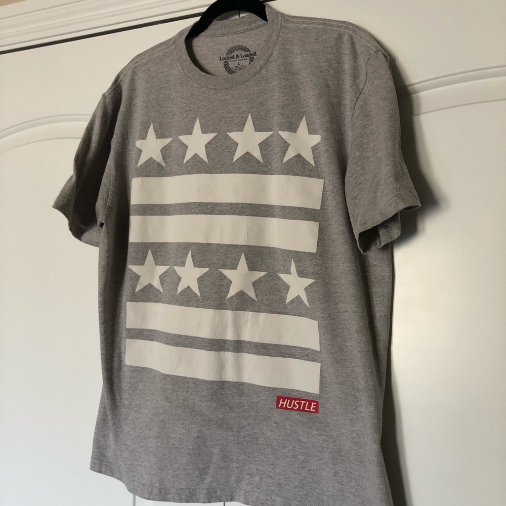 Locked & Loaded HUSTLE Graphic Tee L